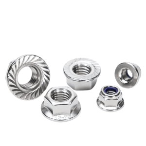 Wholesale industrial fasteners inventory: bulk screws, machine bolts, and metal nuts.