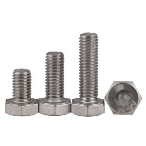 Heavy Duty DIN 933 A2-70 Stainless Steel Hex Bolts for Rigging Hardware