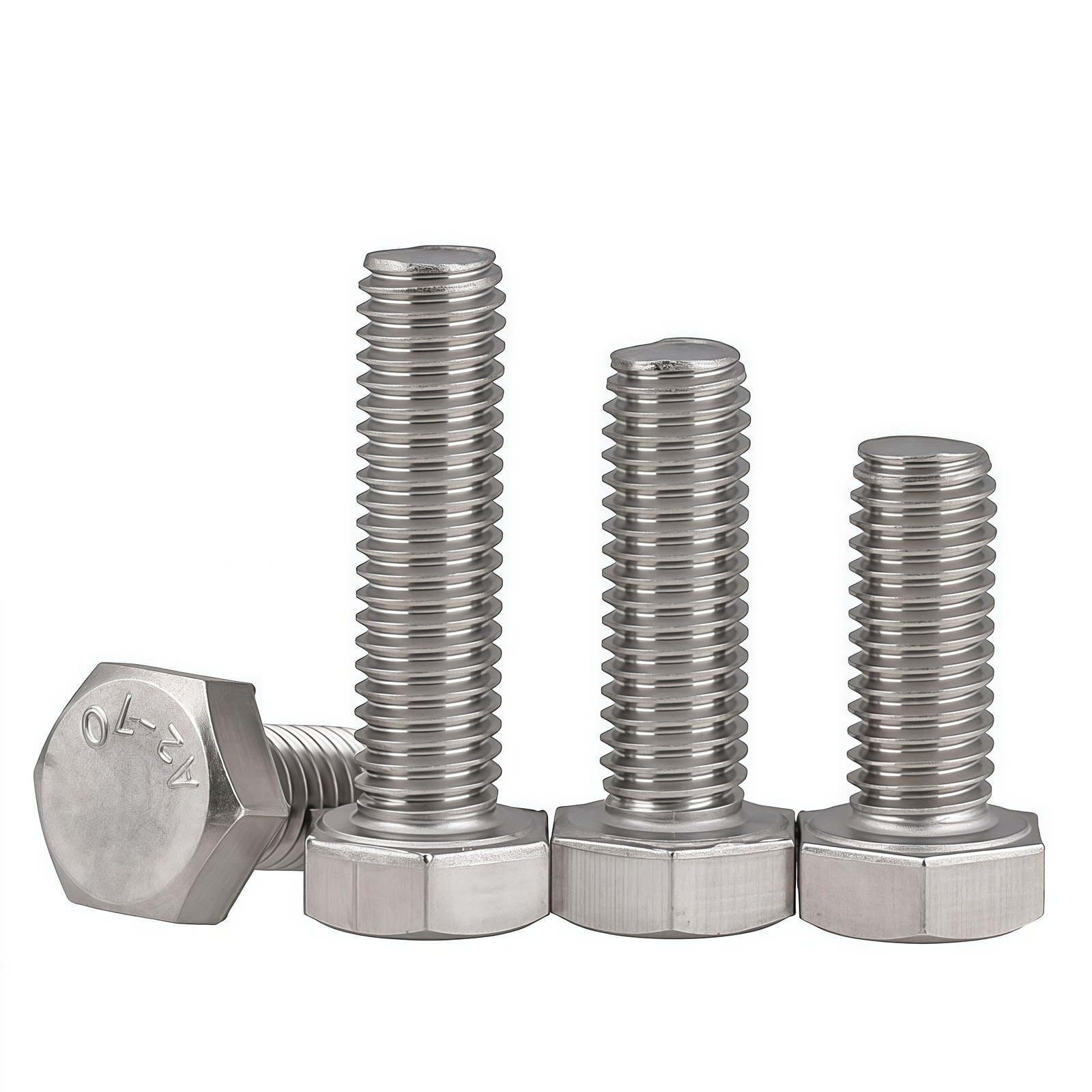 CNC Precision Machined M3-M12 Extra Long Hex Bolts with ±0.005mm Tolerance
