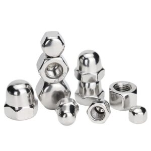 Heavy Duty GB923 Stainless Steel Cap Nuts for Rigging Hardware Thread Protection
