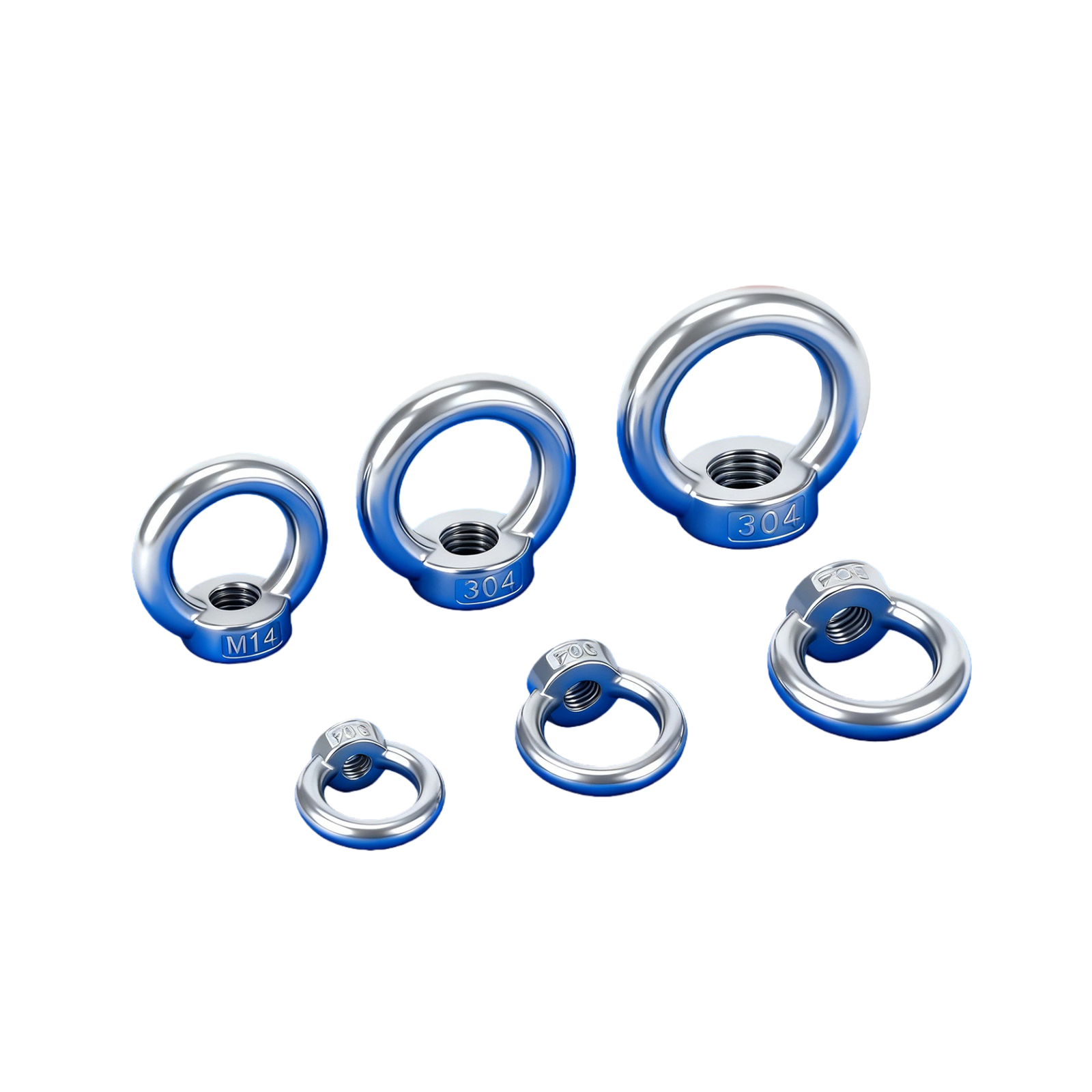 Custom Non-standard Stainless Steel Eye Nut for Specialized Rigging Projects