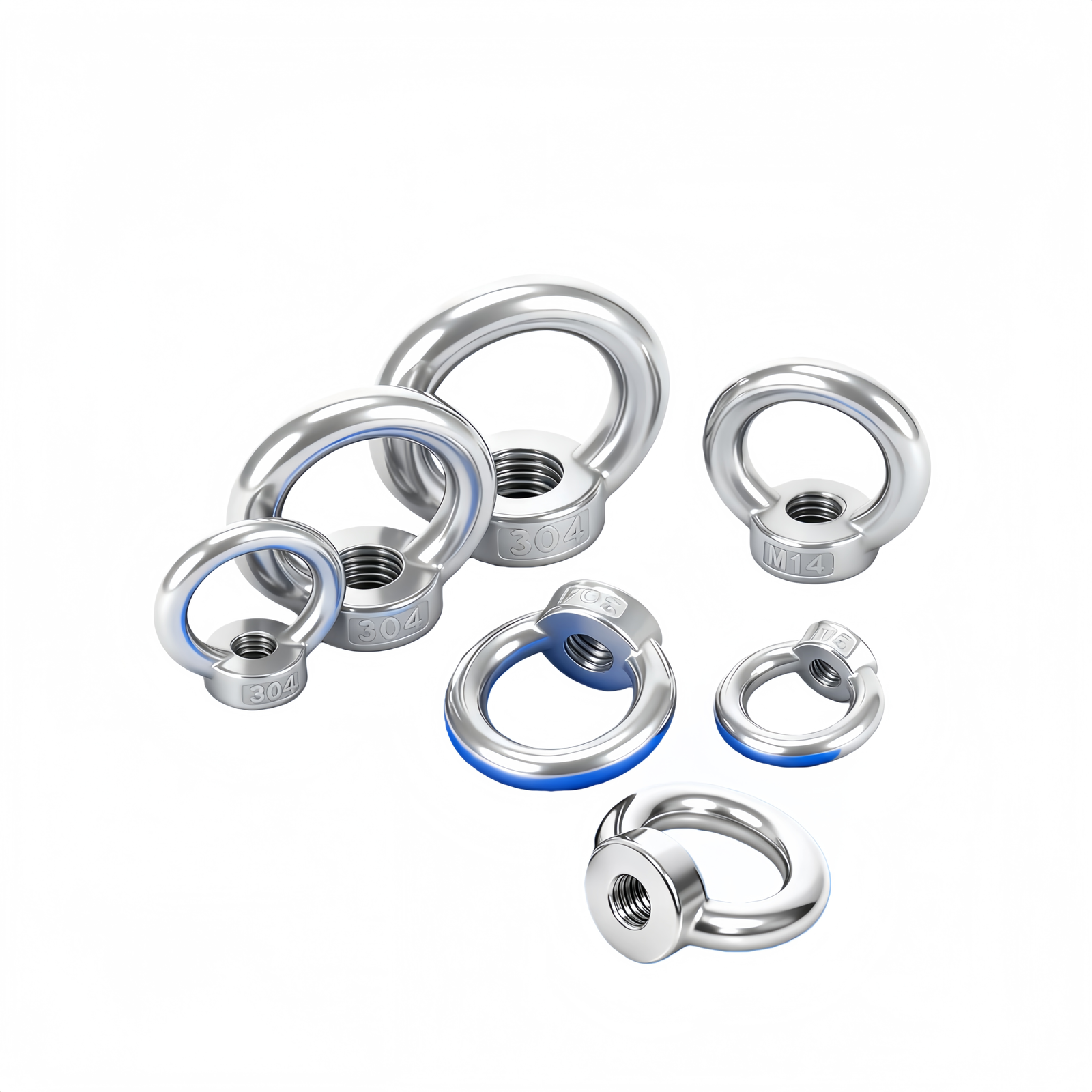 DIN 582 Stainless Steel Eye Nut for Heavy Duty Rigging Hardware