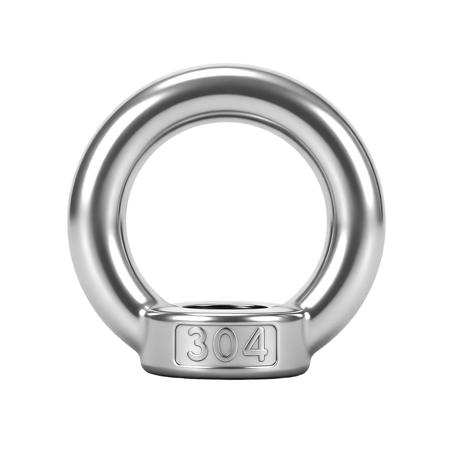 Heavy Duty Stainless Steel Eye Nut for Marine Rigging Systems