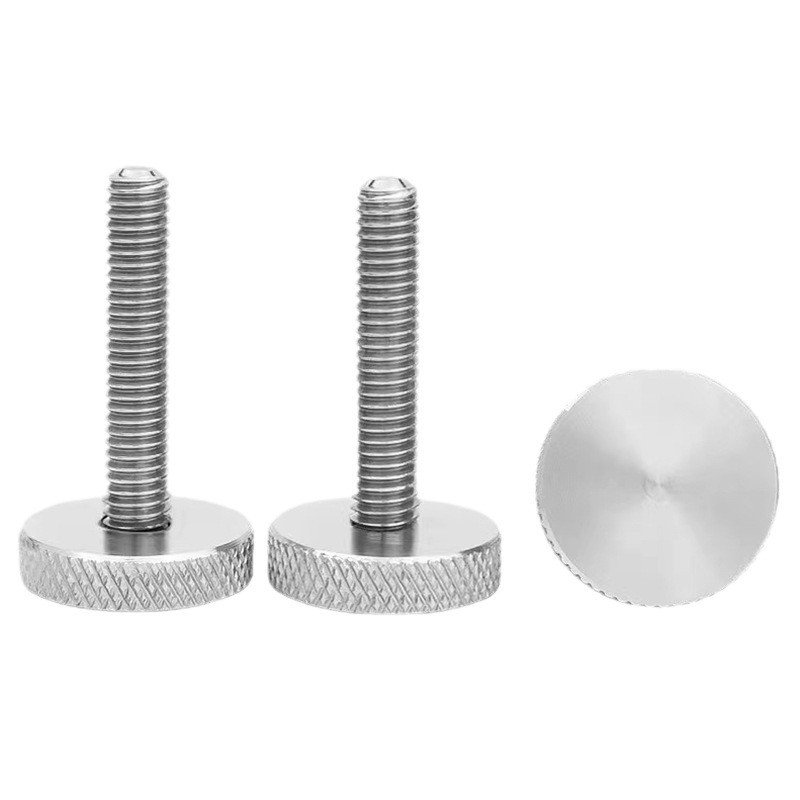 Heavy Duty Flat Head Knurled Screws with CNC Precision Threads
