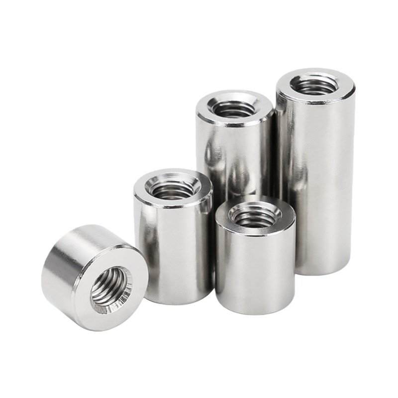 CNC Precision Machined M3-M16 Round Coupling Nuts for Industrial Fastening