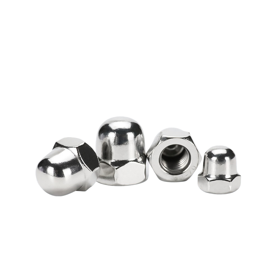 CNC Precision Machined GB923 Cap Nuts with ±0.005mm Thread Tolerance