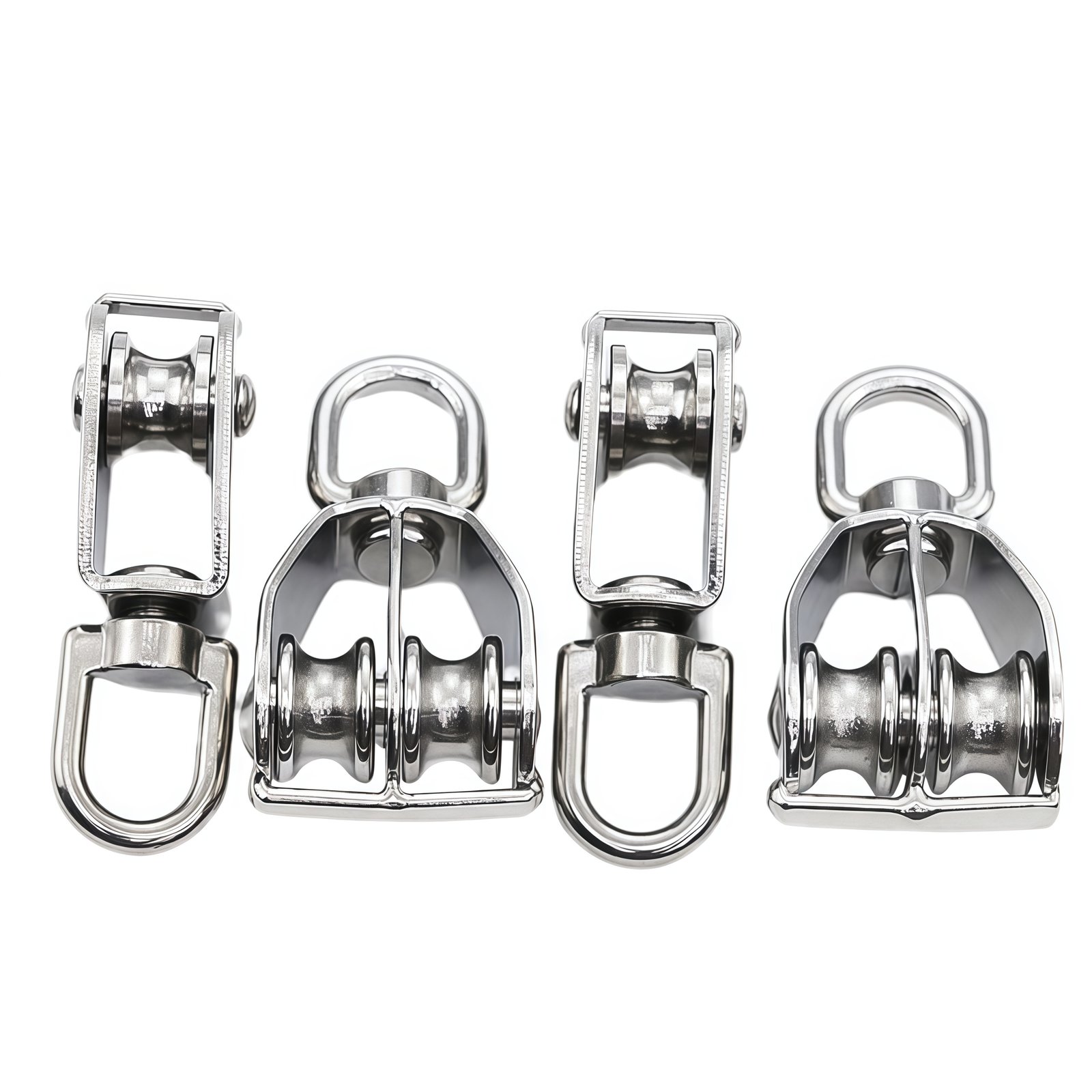 CNC Precision Machined Pulley with Smooth Rotation Bearings for Steel Cable