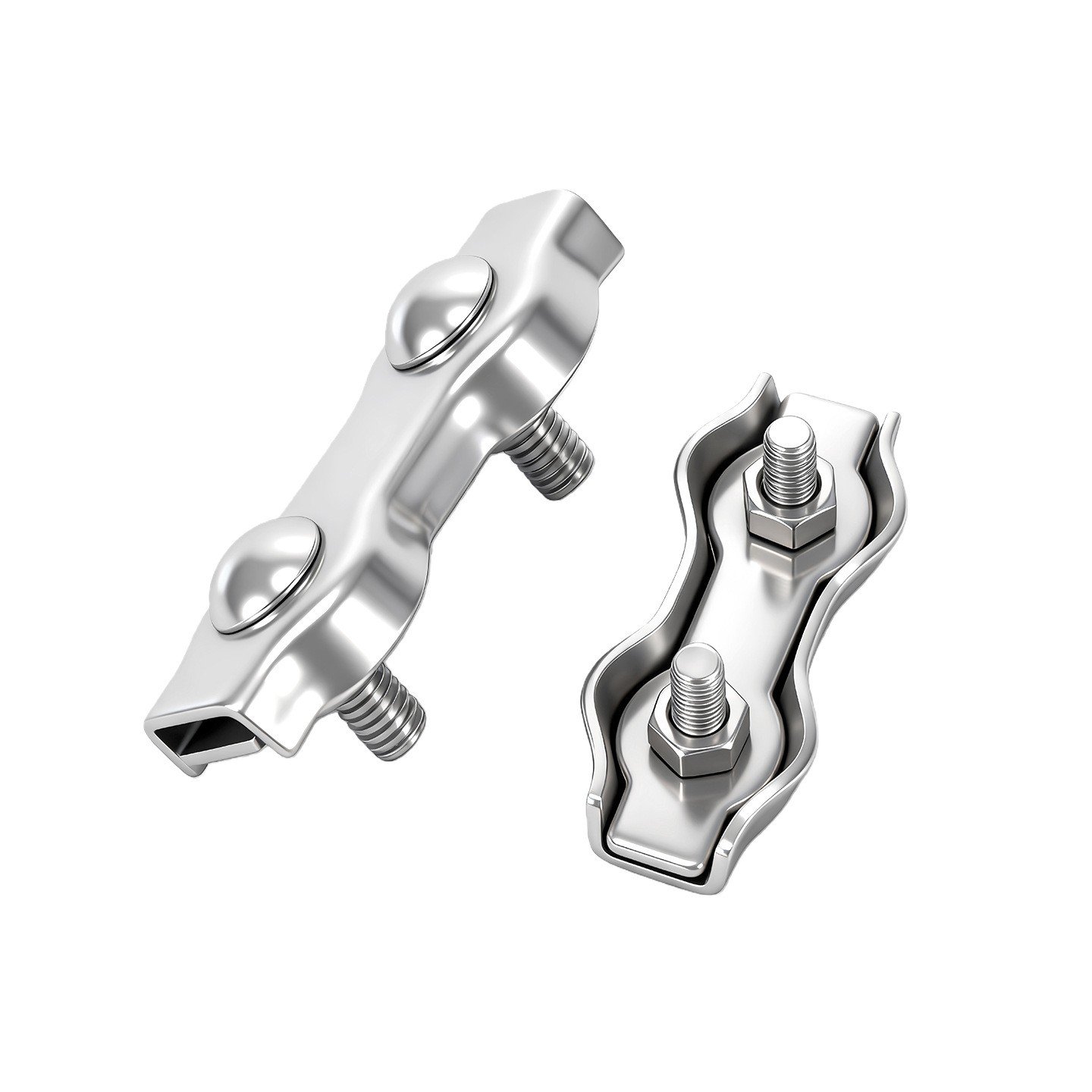 CNC Precision Machined Single and Double Duplex Clamps with ±0.005mm Tolerance