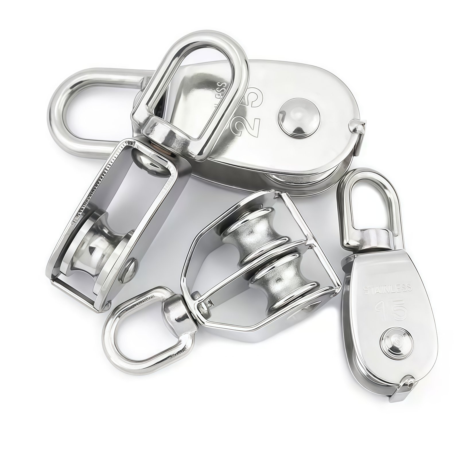 Heavy Duty Stainless Steel Pulley for Wire Rope and Rigging Hardware
