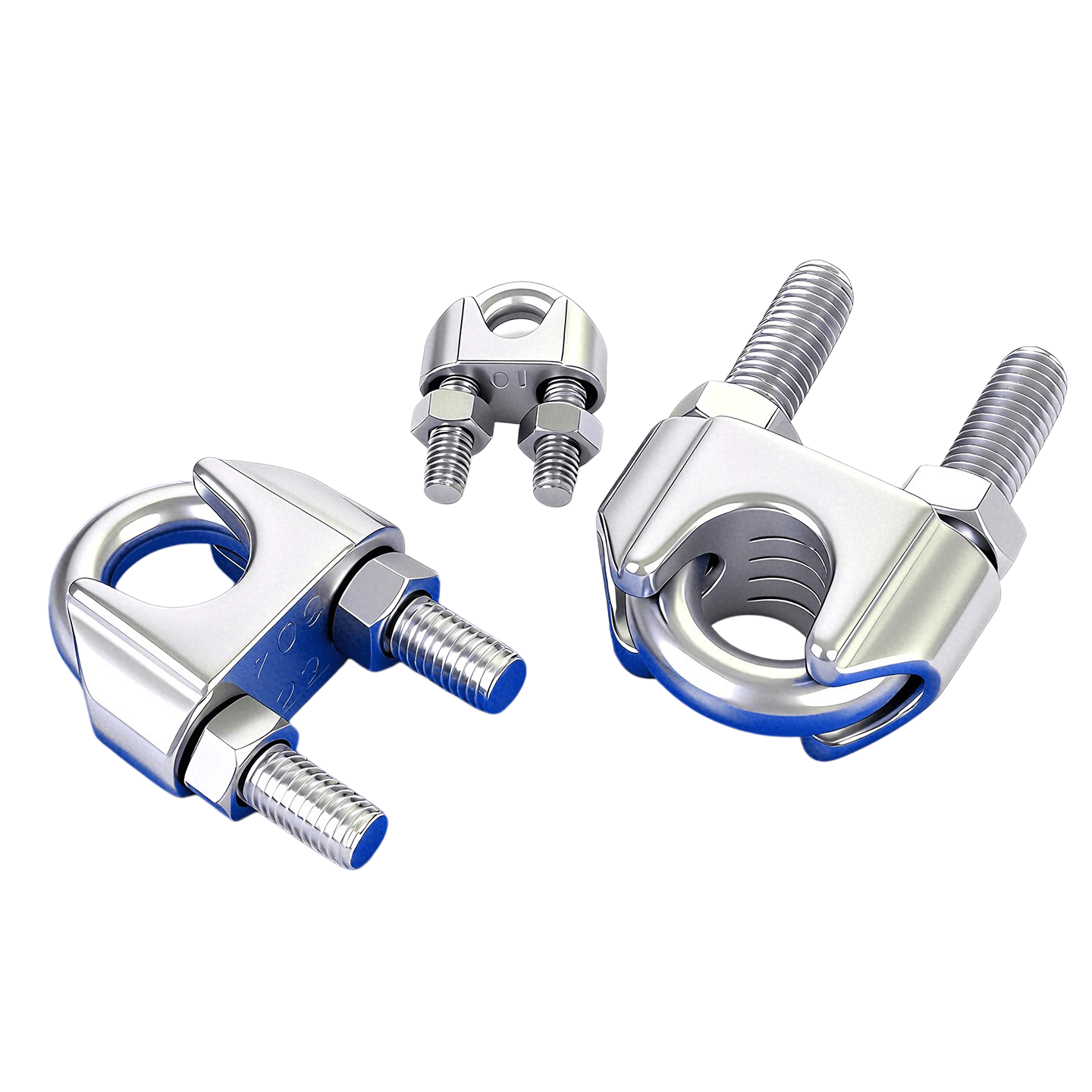 Stainless steel wire rope clip manufacturer and industrial rigging supplier.