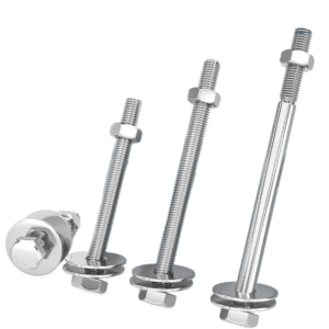 Stainless Steel Solar Hanger Bolt with EPDM Sealing Washer and Hex Nut - SS304/316 Stud Bolt