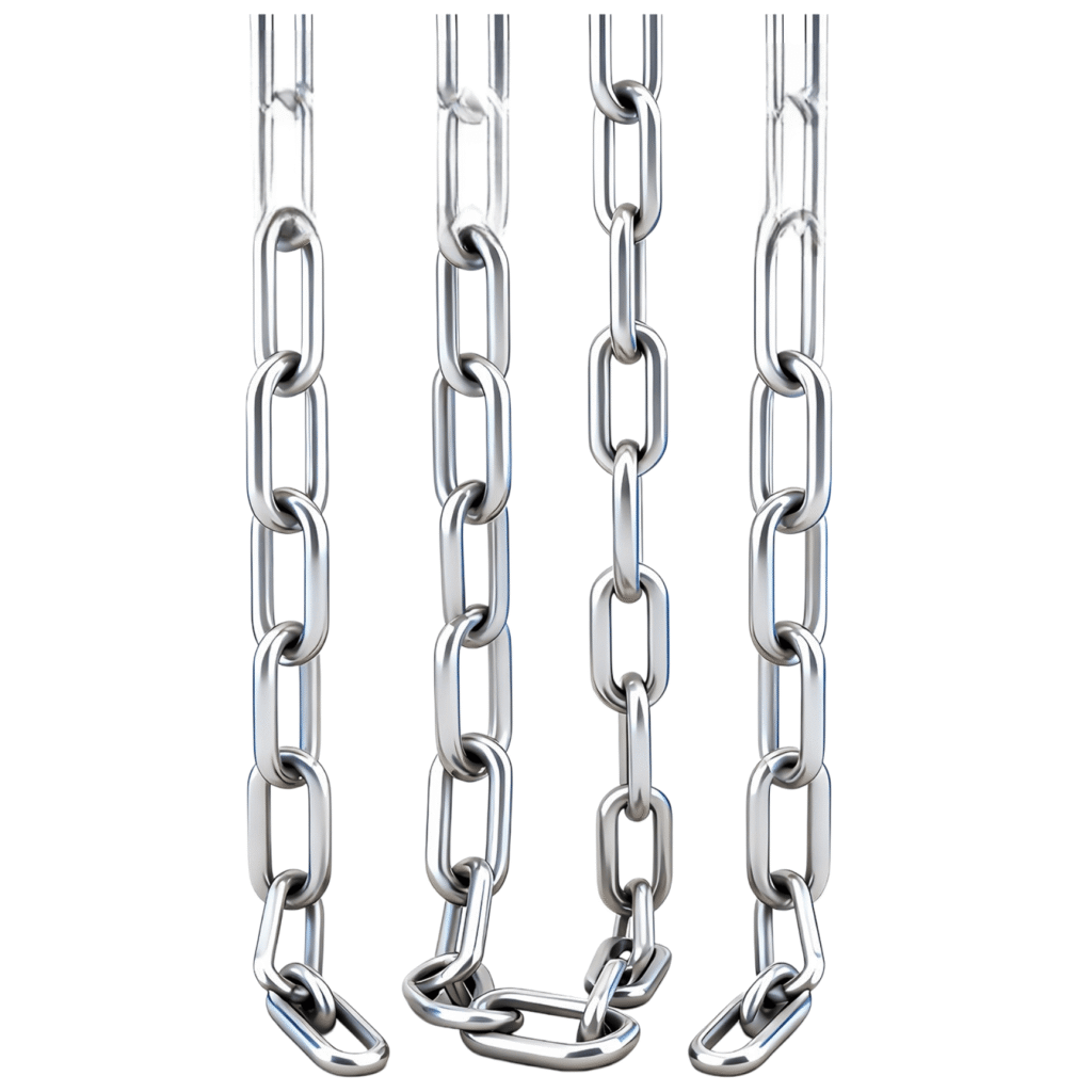welded stainless steel chain link profile for dimension measurement