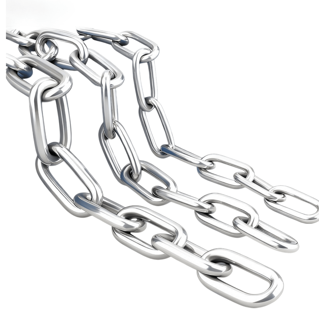 stainless steel chain dimensions and welded link geometry