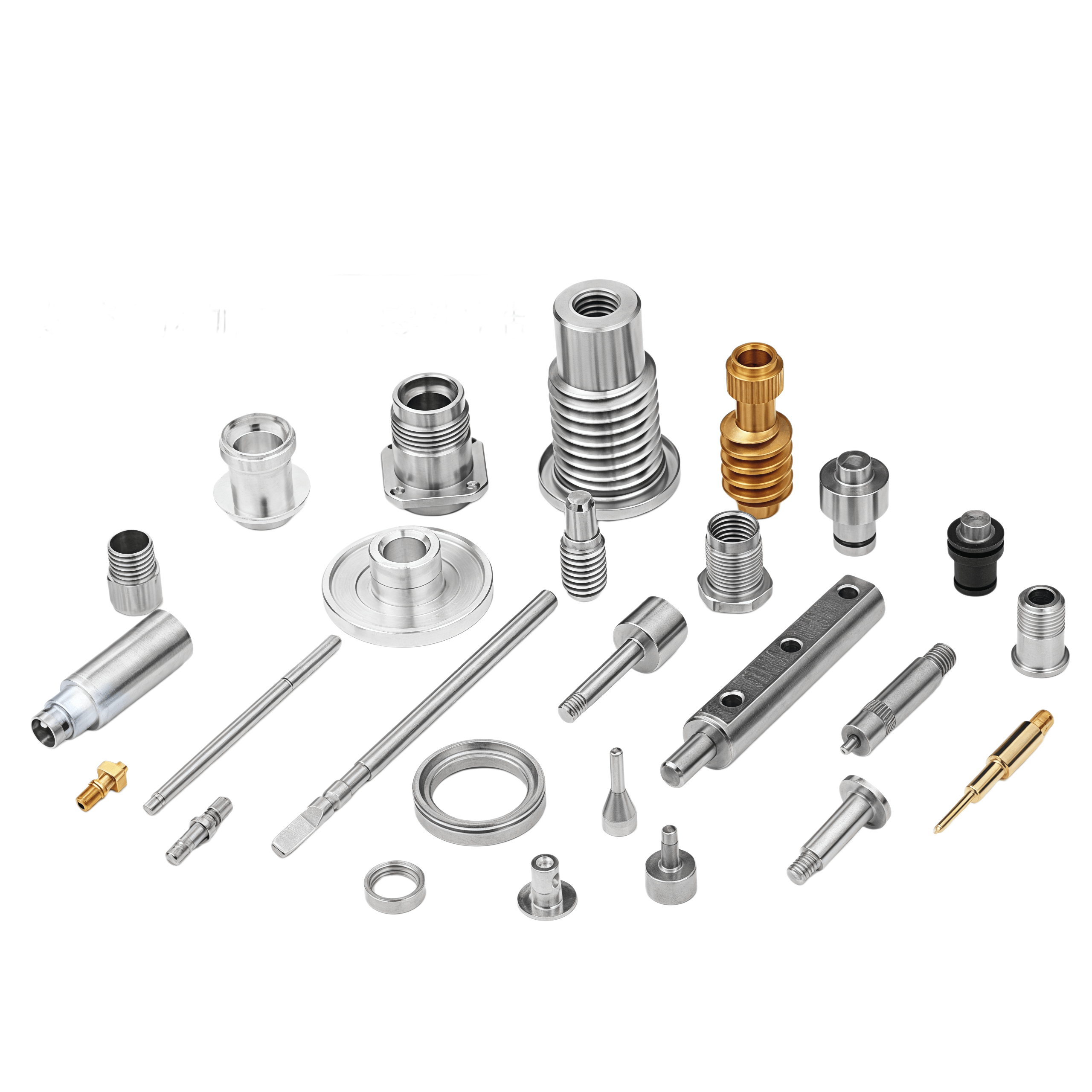 CNC turned stainless steel bushing part