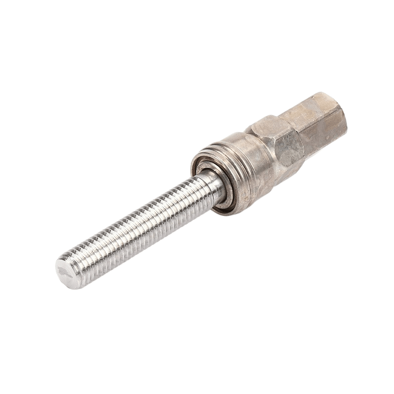 Custom stainless steel threaded adjustment component